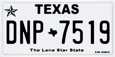 TX license plate DNP7519