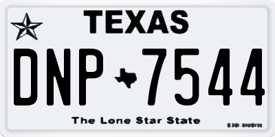 TX license plate DNP7544