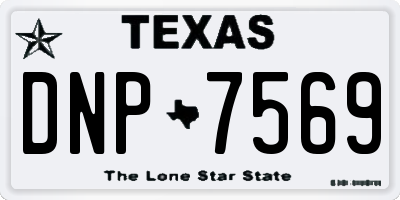 TX license plate DNP7569