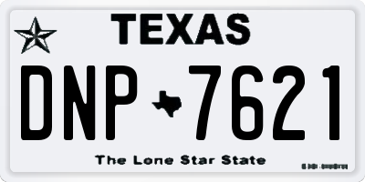 TX license plate DNP7621