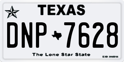 TX license plate DNP7628
