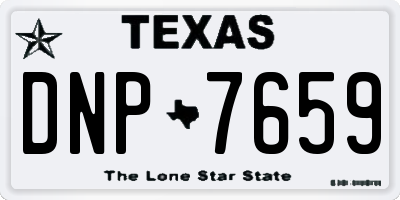 TX license plate DNP7659