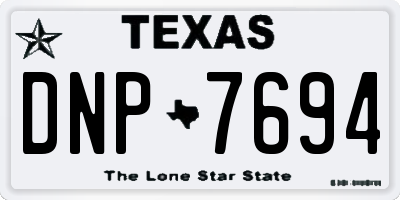 TX license plate DNP7694