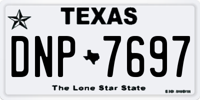 TX license plate DNP7697