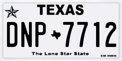 TX license plate DNP7712