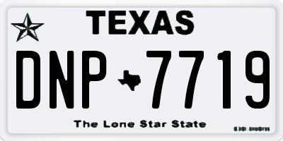 TX license plate DNP7719