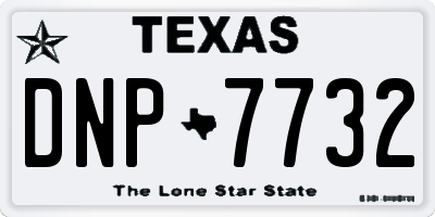 TX license plate DNP7732