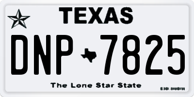 TX license plate DNP7825