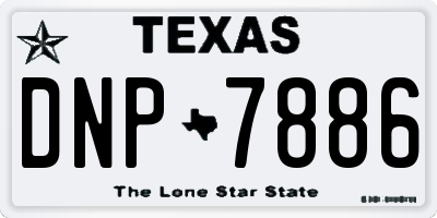TX license plate DNP7886