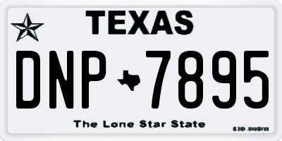 TX license plate DNP7895