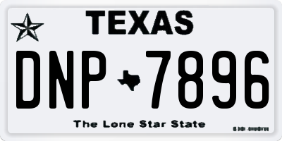 TX license plate DNP7896