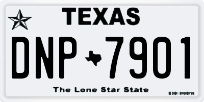 TX license plate DNP7901
