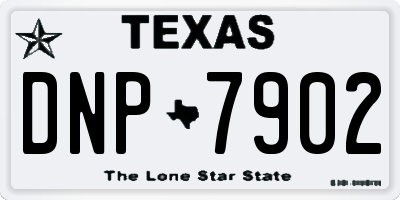TX license plate DNP7902