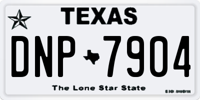 TX license plate DNP7904