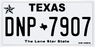 TX license plate DNP7907