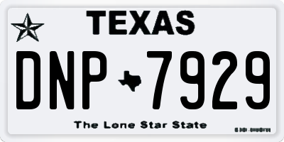 TX license plate DNP7929
