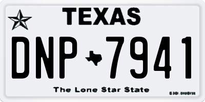 TX license plate DNP7941