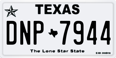 TX license plate DNP7944