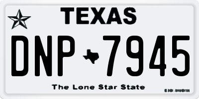 TX license plate DNP7945