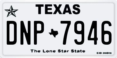 TX license plate DNP7946