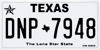 TX license plate DNP7948