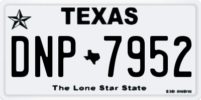 TX license plate DNP7952