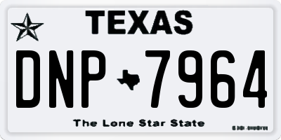 TX license plate DNP7964