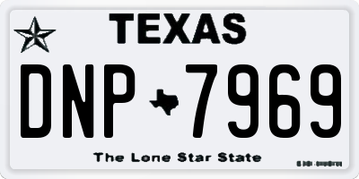 TX license plate DNP7969