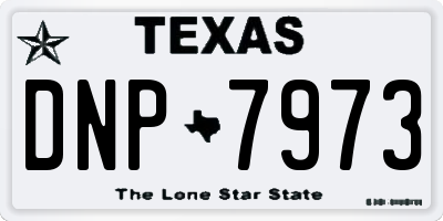 TX license plate DNP7973