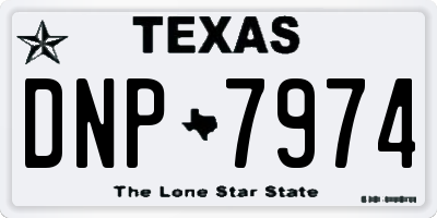 TX license plate DNP7974