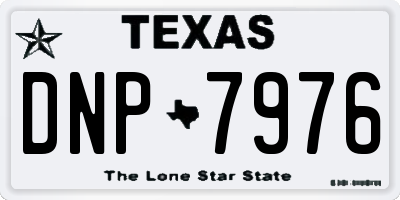 TX license plate DNP7976