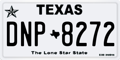 TX license plate DNP8272