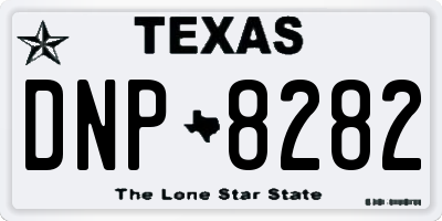 TX license plate DNP8282