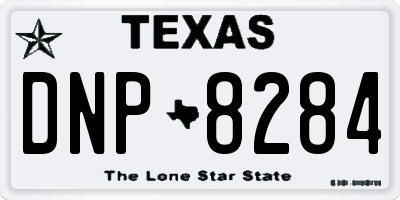 TX license plate DNP8284