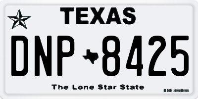TX license plate DNP8425