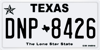 TX license plate DNP8426