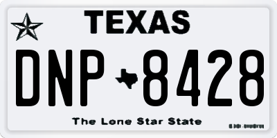 TX license plate DNP8428