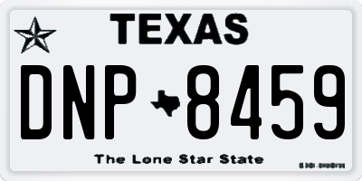 TX license plate DNP8459