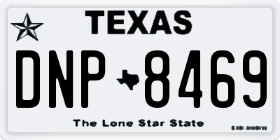 TX license plate DNP8469