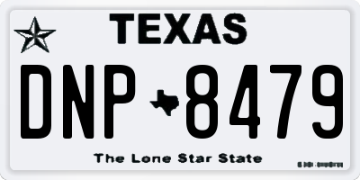 TX license plate DNP8479