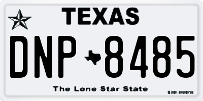 TX license plate DNP8485