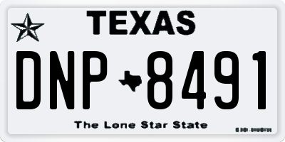 TX license plate DNP8491
