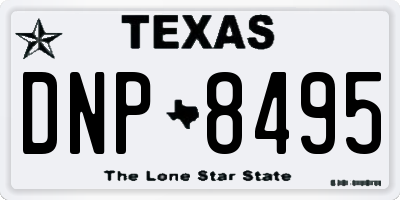 TX license plate DNP8495