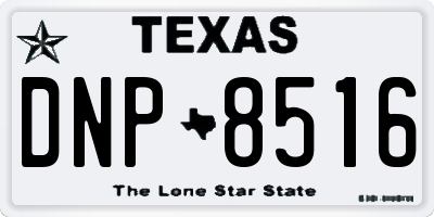 TX license plate DNP8516