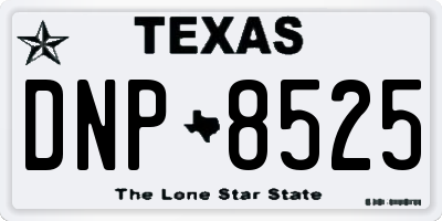TX license plate DNP8525