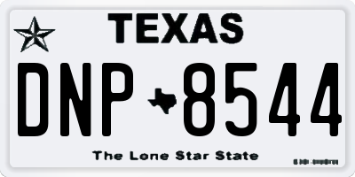 TX license plate DNP8544