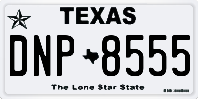 TX license plate DNP8555