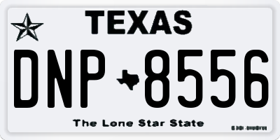 TX license plate DNP8556