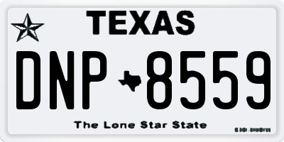 TX license plate DNP8559