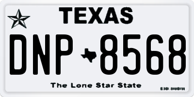 TX license plate DNP8568